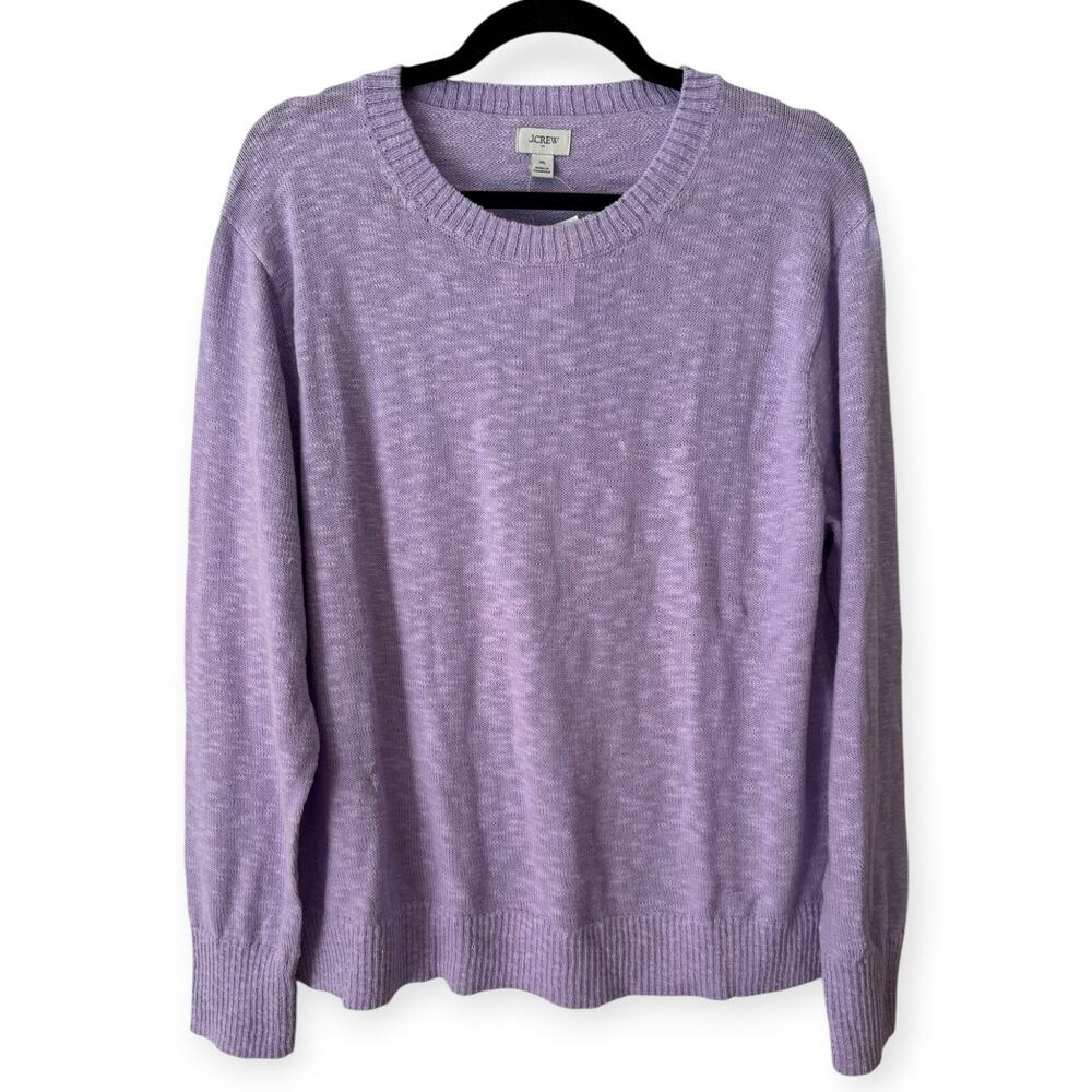 NWD J. Crew Crewneck Beach Lightweight Sweater Size XL Violet Purple